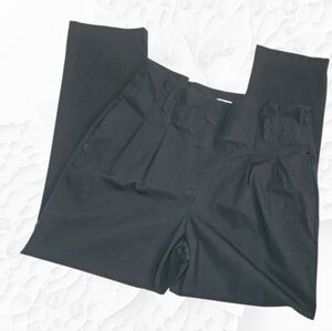 J. Crew Tapered Paperbag Women's Black Ankle Pants